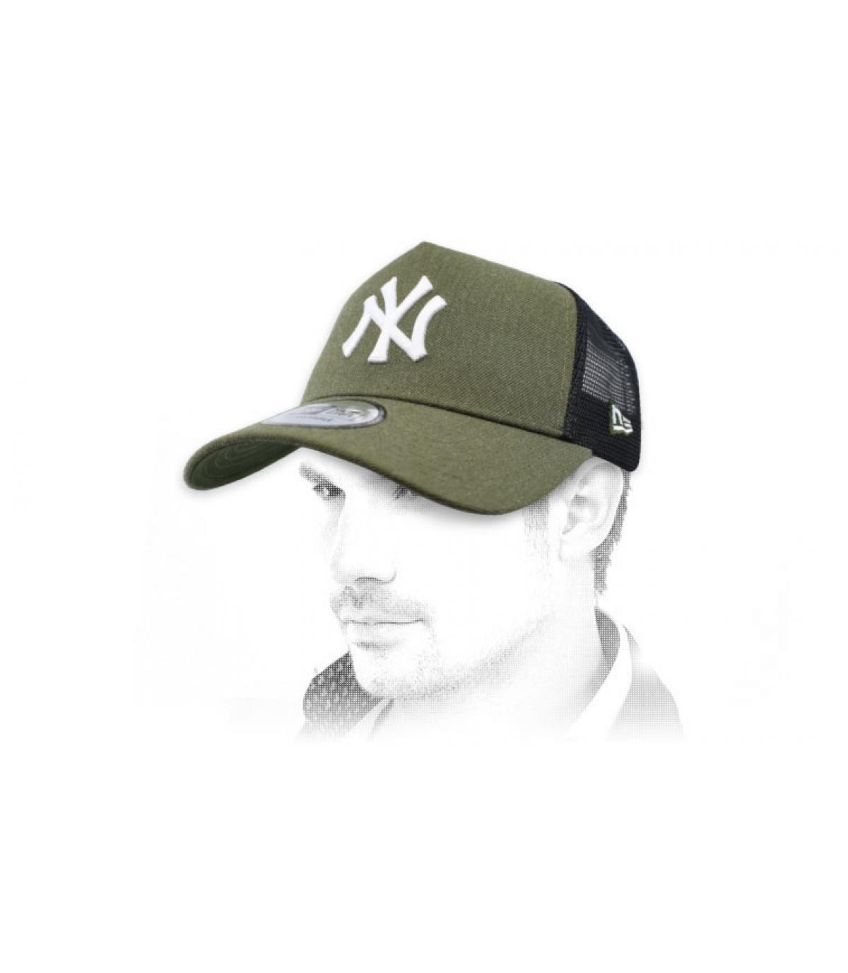 green NY trucker Seasoanl Heather NY army